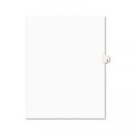 Preprinted Legal Exhibit Side Tab Index Dividers, Avery Style, 26-Tab, K, 11 x 8.5, White, 25/Pack