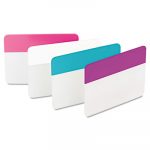 File Tabs, 2 x 1 1/2, Assorted Pastel, 24/Pack
