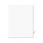 Preprinted Legal Exhibit Side Tab Index Dividers, Avery Style, 26-Tab, W, 11 x 8.5, White, 25/Pack