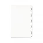 Preprinted Legal Exhibit Side Tab Index Dividers, Avery Style, 25-Tab, 26 to 50, 14 x 8.5, White, 1 Set