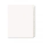 Preprinted Legal Exhibit Side Tab Index Dividers, Allstate Style, 26-Tab, A to Z, 11 x 8.5, White, 1 Set