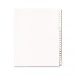Preprinted Legal Exhibit Side Tab Index Dividers, Allstate Style, 25-Tab, 1 to 25, 11 x 8.5, White, 1 Set