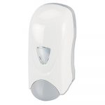Foam-eeze Bulk Foam Soap Dispenser with Refillable Bottle, 1000 mL, 4.88" x 4.75" x 11", White/Gray