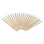 Round Wood Toothpicks, 2 1/2", Natural, 24 Inner Boxes of 800, 5 Boxes/Carton, 96,000 Toothpicks/Carton