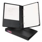 Legal Durable Non-View Binder with Round Rings, 3 Rings, 1" Capacity, 14 x 8.5, Black