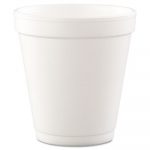 Conex Hot/Cold Foam Drinking Cups, 10oz, Squat, White, 40/Bag, 25 Bags/Carton