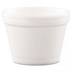 Bowl Containers, Foam, 4oz, White, 1000/Carton