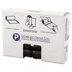 High-Density Commercial Can Liners, 16 gal, 6 microns, 24" x 33", Black, 1,000/Carton