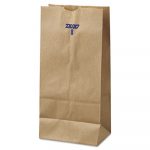 Grocery Paper Bags, 8 lb Capacity, 6.13" x 12.44", Kraft, 500 Bags