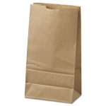 Grocery Paper Bags, 6 lb Capacity, 6" x 11.06", Kraft, 500 Bags