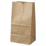Grocery Paper Bags, 8.25" x 15.88", Kraft, 500 Bags