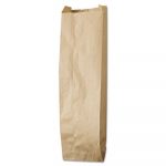 Liquor-Takeout Quart-Sized Paper Bags, 4.25" x 16", Kraft, 500 Bags