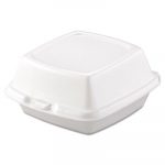 Carryout Food Containers, Foam, 1-Comp, 5 7/8 x 6 x 3, White, 500/Carton