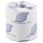 Bath Tissue, Wrapped, 2-Ply, White, 500 Sheets/Roll, 96 Rolls/Carton