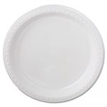 Heavyweight Plastic Plates, 9" Diameter, White, 125/Pack, 4 Packs/CT