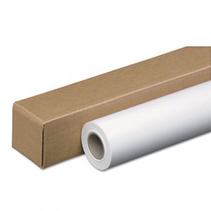 Amerigo Wide-Format Paper, 3" Core, 48 lb, 24" x 100 ft, Coated White