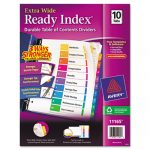Customizable TOC Ready Index Multicolor Dividers, 10-Tab, Letter
