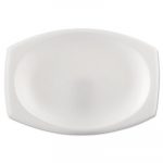 Foam Dinnerware, Oval Platter, 6 3/4" x 9 4/5", White, 125/Pack, 4 Packs/Carton