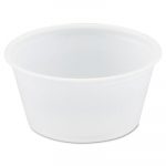 Polystyrene Portion Cups, 2oz, Translucent, 250/Bag, 10 Bags/Carton