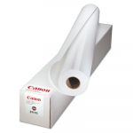 Matte Coated Paper Roll, 2" Core, 5 mil, 24" x 100 ft, Matte White