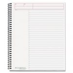 Wirebound Guided Business Notebook, Action Planner, Black, 11 x 8.5, 80 Pages