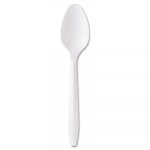 Medium-Weight Cutlery, Teaspoon, White, 100/Box, 10 Boxes/Carton