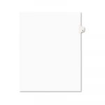 Preprinted Legal Exhibit Side Tab Index Dividers, Avery Style, 10-Tab, 5, 11 x 8.5, White, 25/Pack