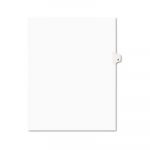 Preprinted Legal Exhibit Side Tab Index Dividers, Avery Style, 10-Tab, 9, 11 x 8.5, White, 25/Pack