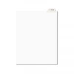 Avery-Style Preprinted Legal Bottom Tab Divider, Exhibit A, Letter, White, 25/PK