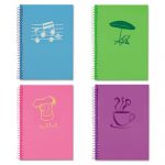 Lifenotes Notebook, 1 Subject, Medium/College Rule, Assorted Color Covers, 7 x 5, 80 Pages, 4/Pack