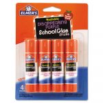 Washable School Glue Sticks, Disappearing Purple, 4/Pack