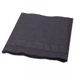 Tissue/Poly Tablecovers, 54" x 108", Black, 25/Carton