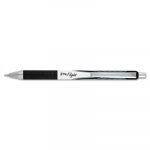 Z-Grip Flight Retractable Ballpoint Pen, 1.2mm, Black Ink, White Barrel, Dozen
