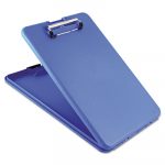 SlimMate Storage Clipboard, 1/2" Clip Capacity, Holds 8 1/2 x 11 Sheets, Blue