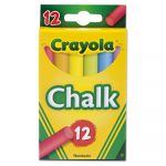Chalk, 6 Assorted Colors, 12 Sticks/Box