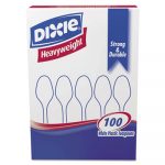 Plastic Cutlery, Heavyweight Teaspoons, White, 1000 per Carton