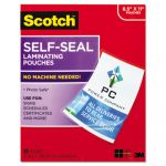 Self-Sealing Laminating Pouches, 9.5 mil, 9.3" x 11.8", Gloss Clear, 25/Pack