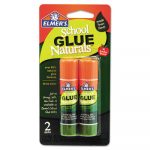 School Glue Naturals, Clear, 0.21 oz Stick, 2 per Pack