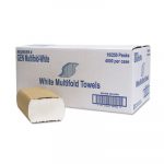 Multifold Towel, 1-Ply, White, 250/Pack, 16 Packs/Carton