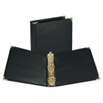 Classic Collection Ring Binder, 3 Rings, 2" Capacity, 11 x 8.5, Black