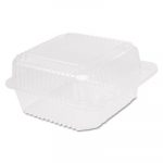 Staylock Clear Hinged Container Square Deep Base, 6 1/10x6 1/2x3,125/PK 4 PK/CT