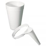 Plastic Pitcher Handle, For 32/44oz Foam Cups, White, 25/Bag, 20 Bags/Carton
