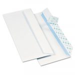 Redi-Strip Security Tinted Envelope, #10, Commercial Flap, Redi-Strip Closure, 4.13 x 9.5, White, 1000/Box