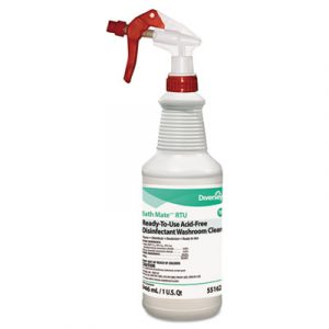 Bath Mate Acid-Free RTU Disinfectant/Cleaner, Fresh, 32oz Spray Bottle, 12/CT
