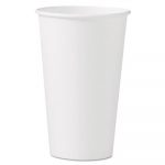 Polycoated Hot Paper Cups, 16 oz, White