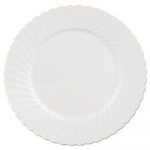 Classicware Plates, Plastic, 10.25 in, White