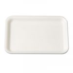 Supermarket Tray, Foam, White, 8-1/4x5-3/4, 125/Bag