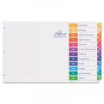 Customizable TOC Ready Index Multicolor Dividers, 12-Tab, 11 x 17