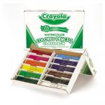 Watercolor Wood Pencil Classpack, 3.3 mm, 12 Asstd Clrs, 240 Pencils/Box