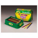 Colored Wood Pencil Trayola, 3.3 mm, 9 Assorted Colors, 54 Pencils/Set